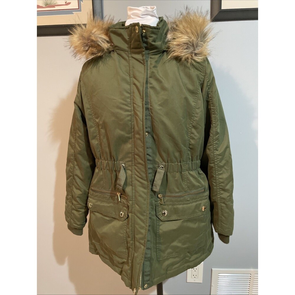 Justice Girl's Chamarra Tipo Parka Coat Size 18 Plus NEW Hooded